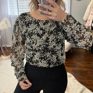 Zara Floral Crop Top